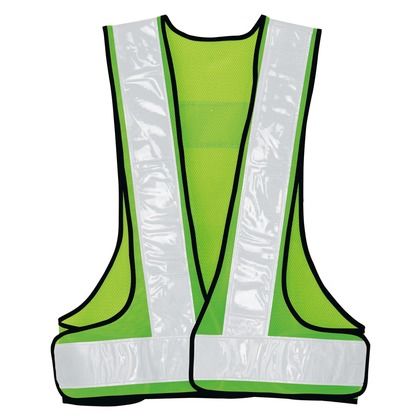 反射材付メッシュベストAZ8714-005蛍光グリーン×ホワイトF 005蛍光グリーン×ホワイト F 8714 1
