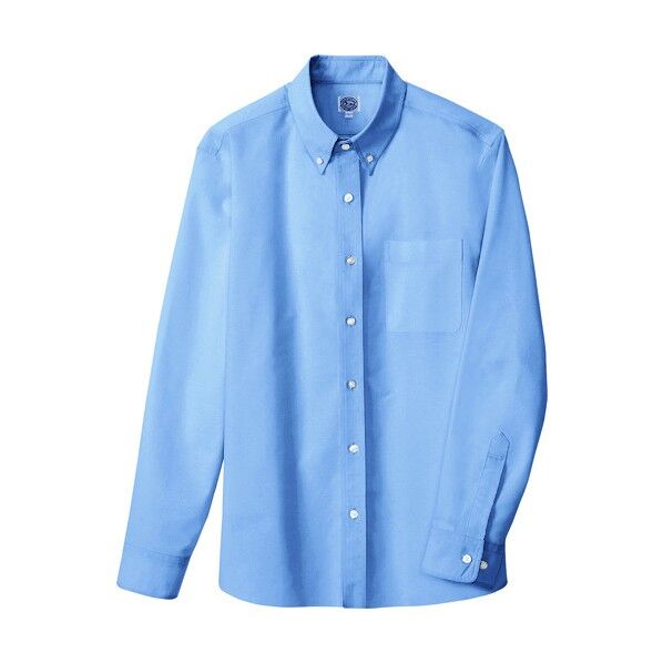 メンズ長袖オックスボタンダウンシャツ 007サックス 4L 7870 1