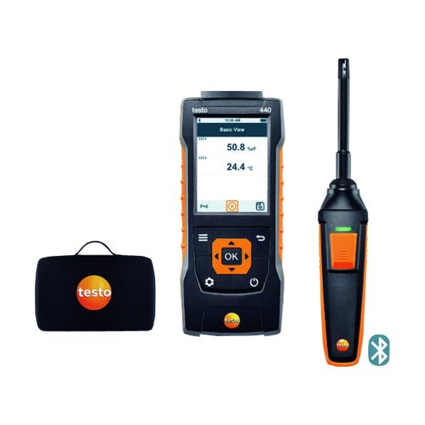 風速計testo440 温湿度プローブセット 540-72-06-31 1点