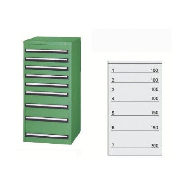 中量工具キャビネット ZTB1002 1点