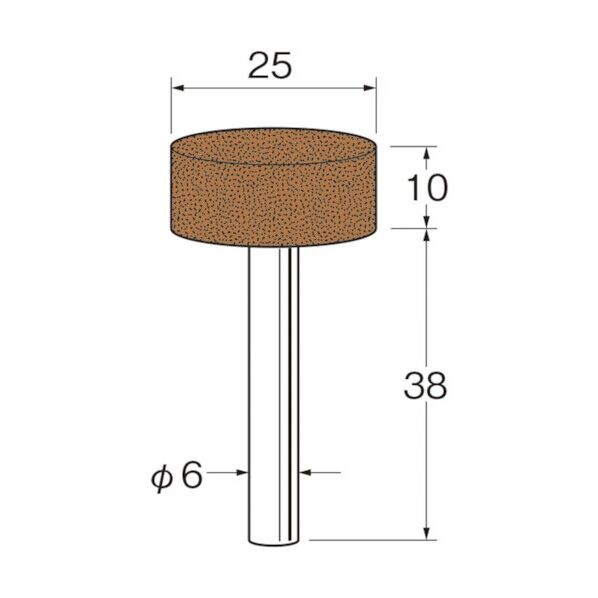 軸付砥石 G6117 5本
