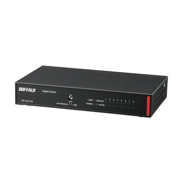バッファロー 法人向け Giga対応 Layer2 アンマネージスイッチ 8ポート BS-GU2108 1点