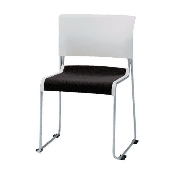 スタッキングチェア・ルベック・背ヌード・スチールパイプ KLC-210GBZ5W8T1 1点