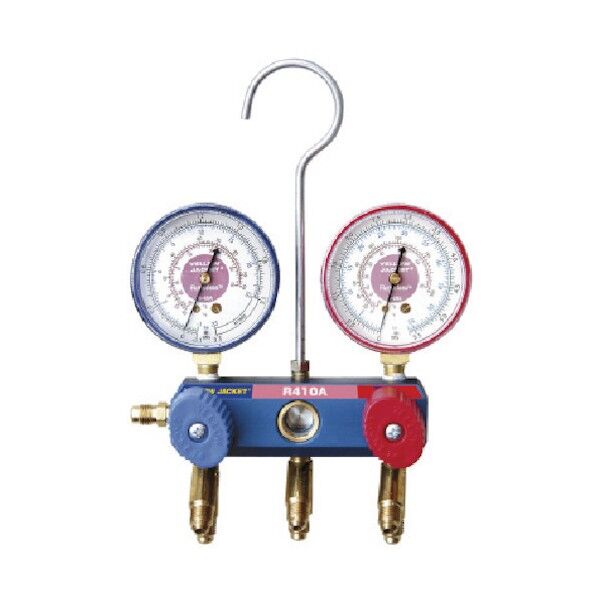 R410A用バンタムマニホールドφ68mmBV付ホース Y40990 1