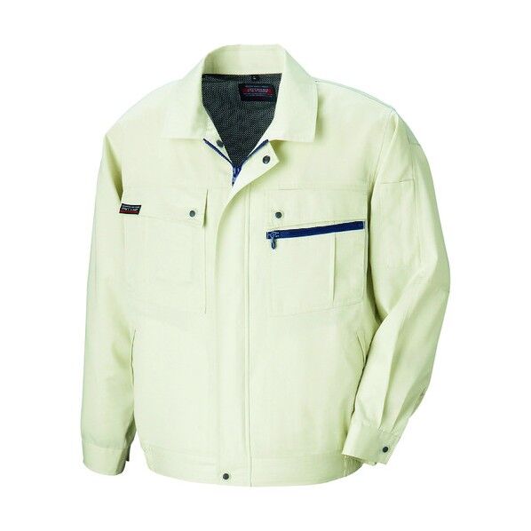 長袖サマーブルゾン（無地）（男女兼用） 001アイボリー 4L 5590 1