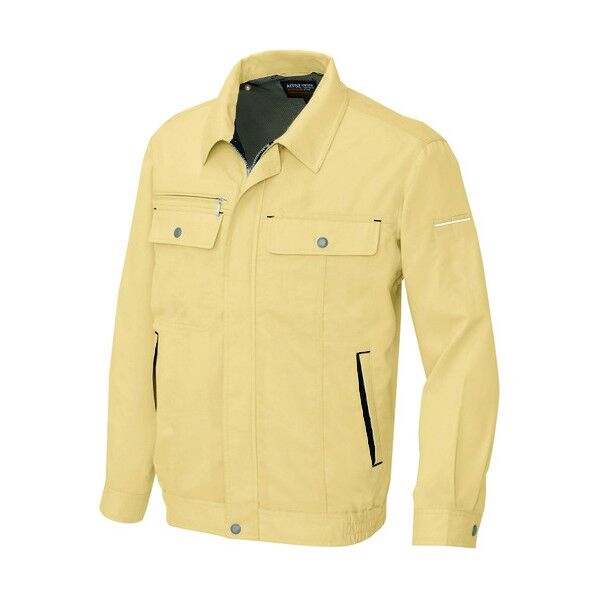 長袖サマーブルゾン(男女兼用)AZ5560-019イエロー×ブラックS 019イエロー×ブラック S 5560 1