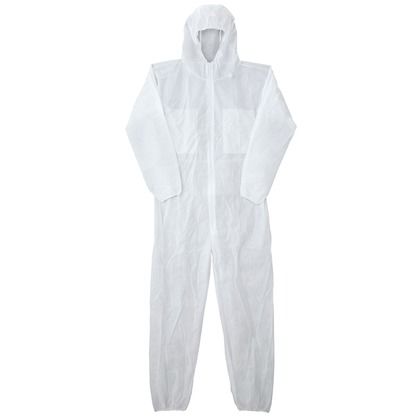 防塵撥水カバーオール（使い捨てつなぎ）（在庫限り） 001ホワイト L 861431 1