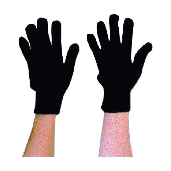 カラーナイロン軍手 黒 210 12双