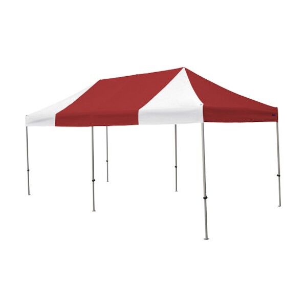 かんたんてんと 3.0m×6.0mオールアルミフレーム 赤白 KA/8WA-RW 1点