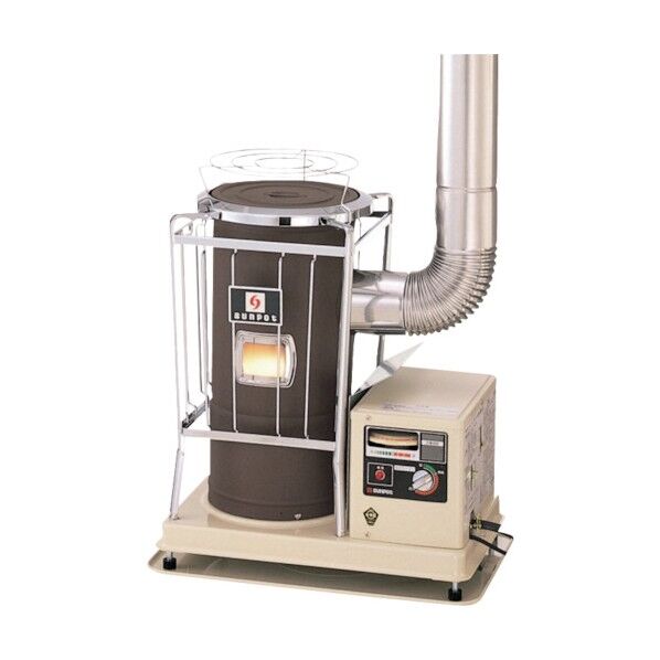 業務用石油暖房機煙突式丸型ストーブタンク別売り