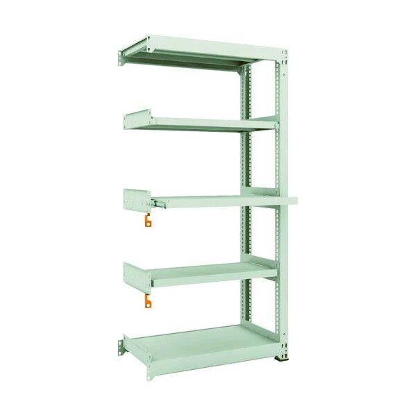 M3型中量ボルトレス棚 3段 スライド2段 単体型