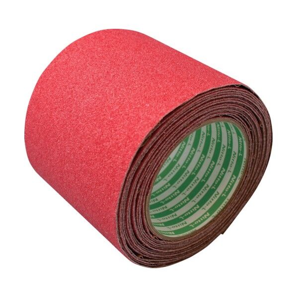 日東エルマテリアル ノンスリップテープ 100mm×5m レッド LS-100R 1点