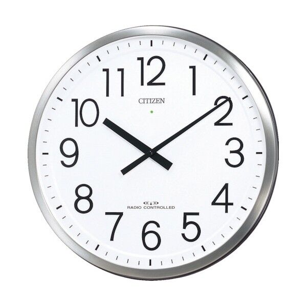 パルフィスF(電波掛時計)ステンレス材銀色ヘアライン仕上