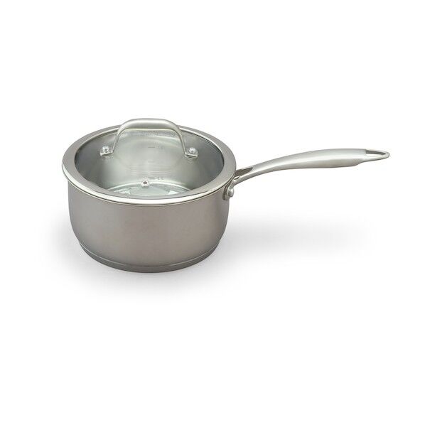 ステンレスシリーズ 片手なべ18cm ガラスふた付 SP-P18 1点