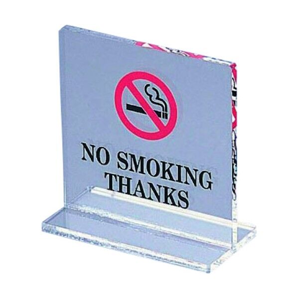 T型禁煙席 SI-13 (片面) 英/クリア PKV6601 1個