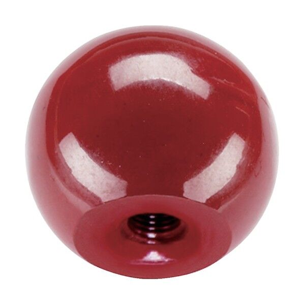 ボールノブ DIN 319 モールドネジ付 形状C 赤 24560.055 1点