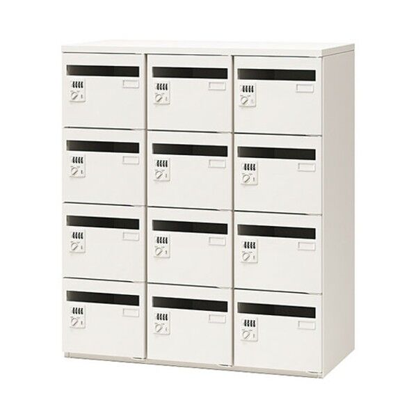 メールボックス (12人用) (ダイヤル錠タイプ) CW-0911MBD-WW 1点