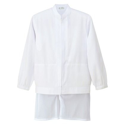 長袖ブルゾン（男女兼用） 001ホワイト L 861001-001-Ｌ 1