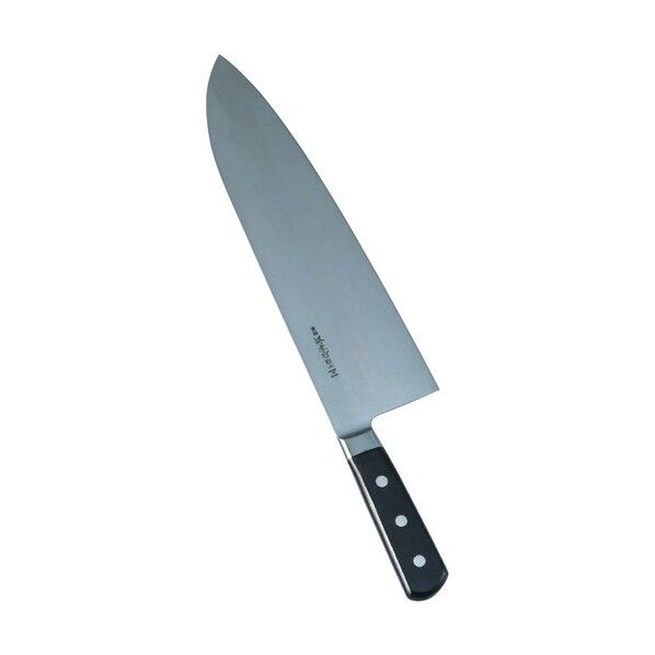 堺孝行 日本鋼(ツバ付)小間切牛刀 30cm ANH05030 1個