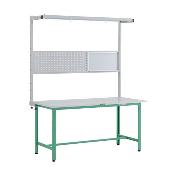 RAE型作業台 ツールハンガーフルセット付 YG色 W1500×D900 RAE-1509THFS YG 1点