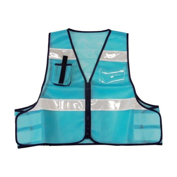 防犯パトロールベスト(スカイブルー) 5918504 1点