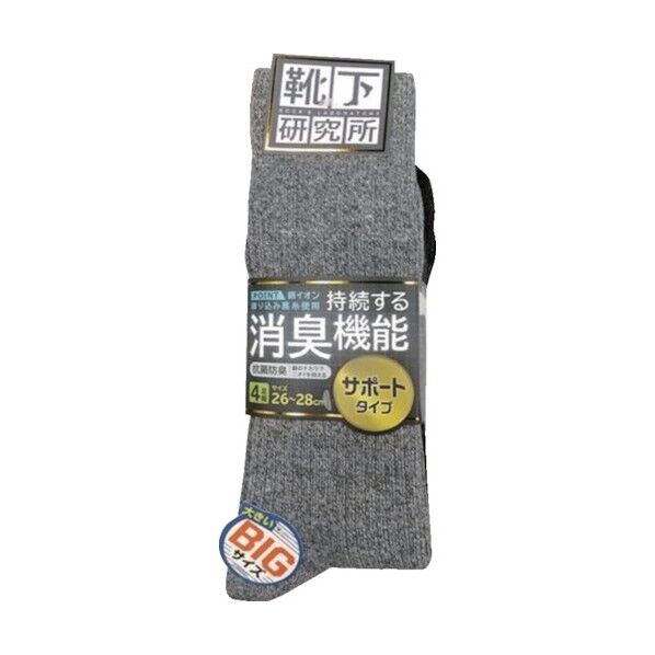 靴下 研究所3*1RCSサポート綿Ag4P 286-161 -27-00 1点
