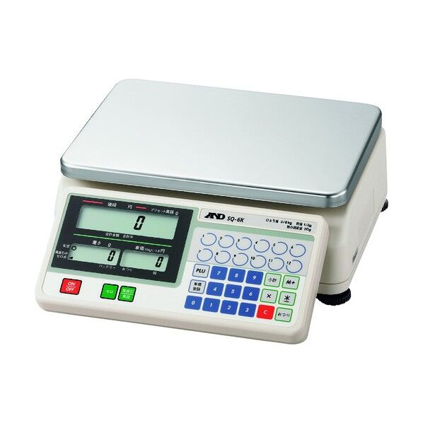 検定付き店舗用料金はかり SQ6K 12区検定品 SQ6K-JA-12N00 1点