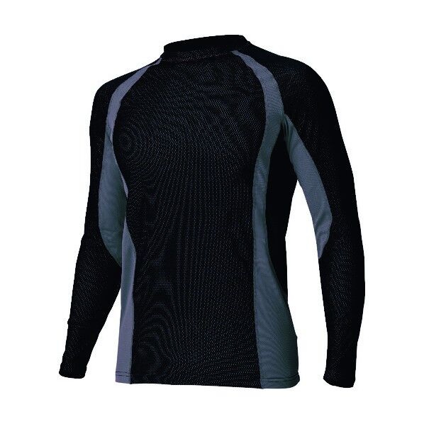 コンプレスフィット長袖シャツ 010ブラック 5L 551034 1