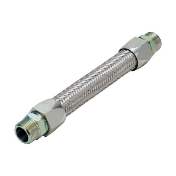 ライトユニオン式(メタルタッチ無溶接式)フレキシブルホース オス×オス型 継手 NK-3400MM/SS400-25A-1800L 1本