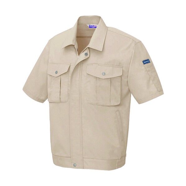 半袖ブルゾン(男女兼用) 002ベージュ 5L 591 1