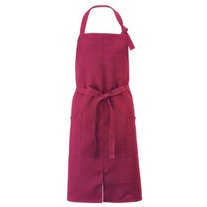 胸当てエプロン 109ボルドー F 861239 1