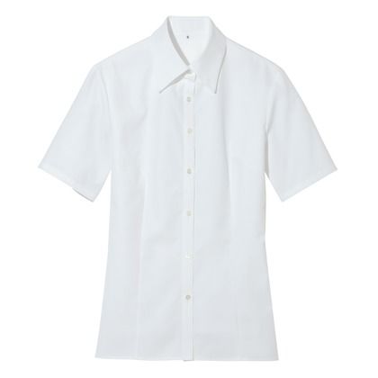 レディース半袖ブラウス 001ホワイト 9 866005 1