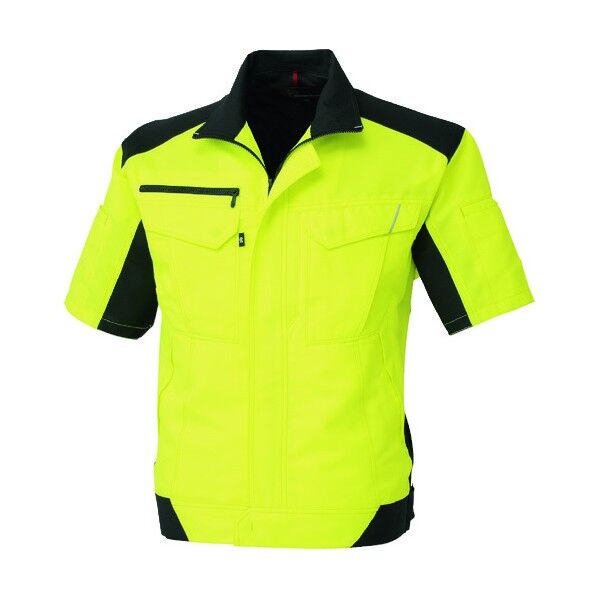 半袖ブルゾン フラッシュイエロー 3Lサイズ A-8080-21-3L 1点