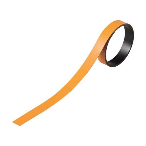 テープ状カラーマグネット マグネ15YR オレンジ 15mm×1m×0.8mm 312025 2本