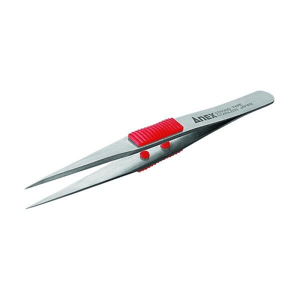 ラバーグリップ付ステンレス(SUS410)ピンセット強力型 120mm 210 1点