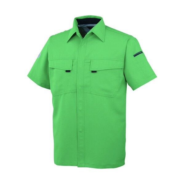 半袖シャツA-3367 9 グリーン L A-3367-9-L 1点