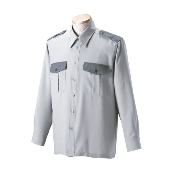 切替長袖シャツ18300