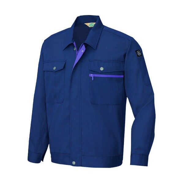 長袖サマーブルゾン(男女兼用) 008ネイビー LL 5370 1