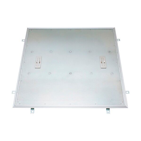 フロアーハッチ 張物用 屋内用 一般形 アルミニウム+スチール製 アルミニウム目地 コンクリート下地用 MOAM-P-300-C 1点