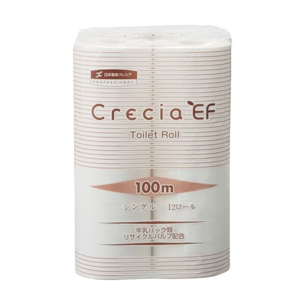 クレシア EFトイレットロール100m シングル 10120 48巻...
