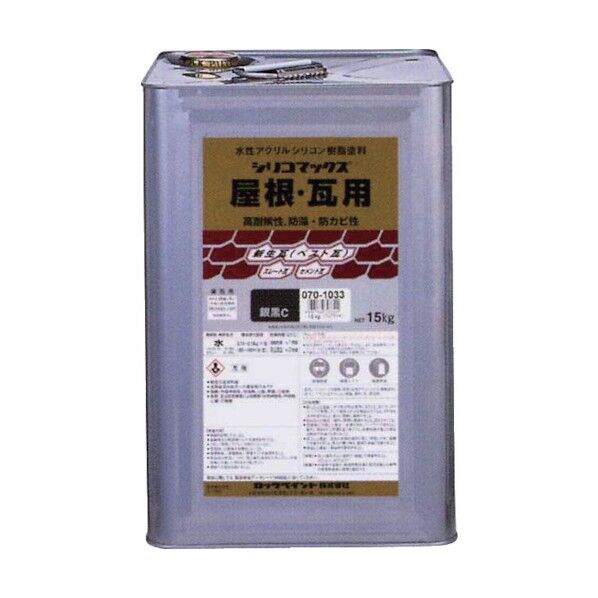 ロック シリコマックス屋根・瓦用 グレー 15KG 070-1032 01 1