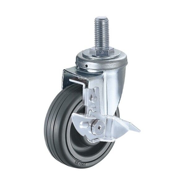 Sシリーズねじ込み自在SP付ゴムボールB車150mm 平戸車 413SACHR150 1個