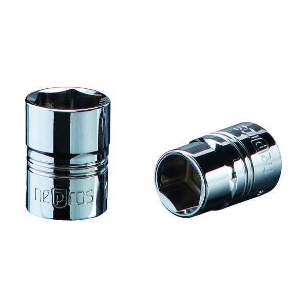 6.3sq.ソケット(六角) 対辺寸法3/8inch 差込角6.3mm 全長18.5mm NB2-3/8