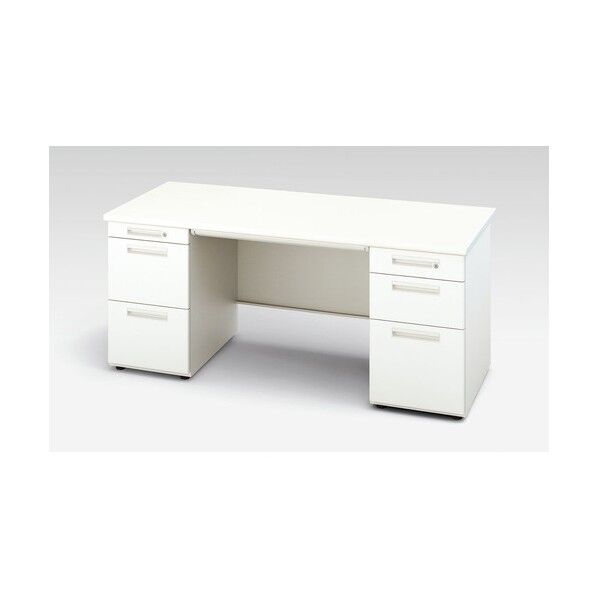 両袖デスク XED167BC-WH 1点