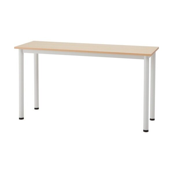 ユーティリティサイドテーブル 本体ホワイト 天板ナチュラル W1200D450H700 BLG-W124S NA 1台