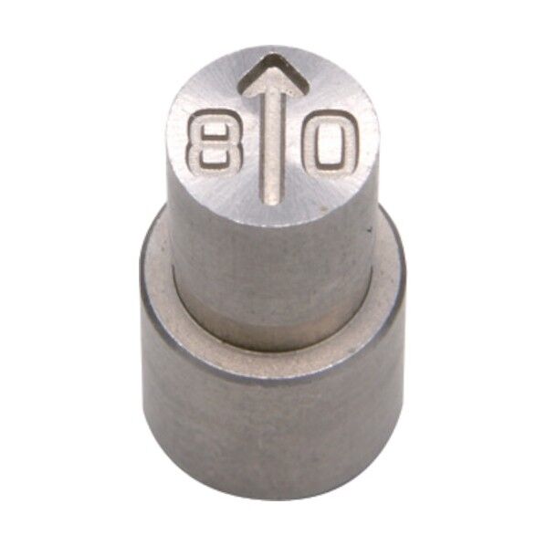 浦谷 金型デートマークYA型4.0mm 外径6mm用 100 x 160 x 15 mm OP-YA-6-19 1個