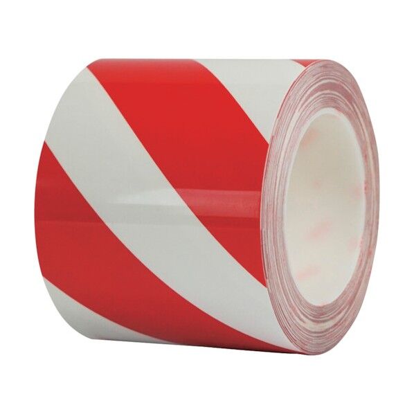 耐摩耗ラインテープ 幅100mm×22m 赤/白 15642 1点