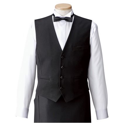 メンズベスト 010ブラック 5L HS2800 1