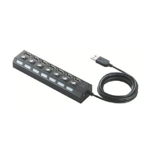 ＵＳＢＨＵＢ２．０２ｍブラック U2H-TZS720SBK 1
