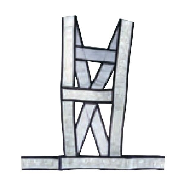 夜光ショルダーバンドGCW50mm紺地シルバー反射 1125121095 1点